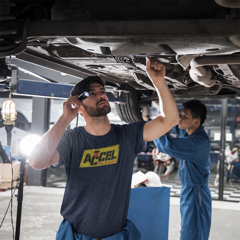 Load image into Gallery viewer, Accel High Performance Logo Automotive T-shirt