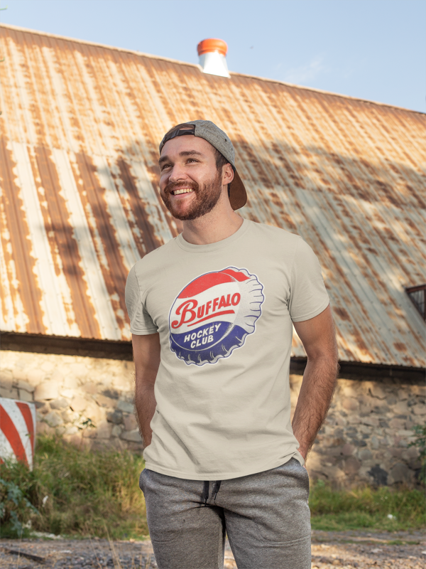 Load image into Gallery viewer, Buffalo Bisons Hockey Team Nostlagic Logo T-shirt