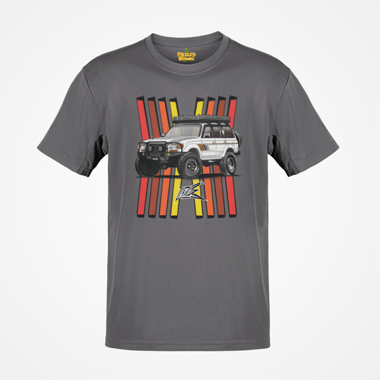 Toyota Land Cruiser LC80 Retro TRD Racing Banner Car T-shirt