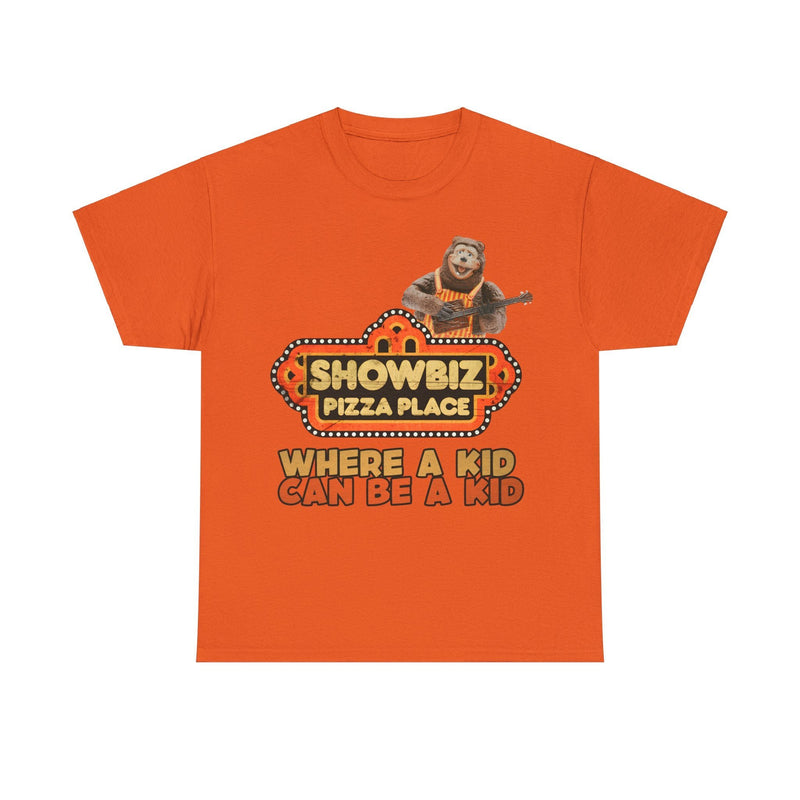 Load image into Gallery viewer, Showbiz Pizza Where a Kid Can Be a Kid Nostalgic Billy Bob T-shirt