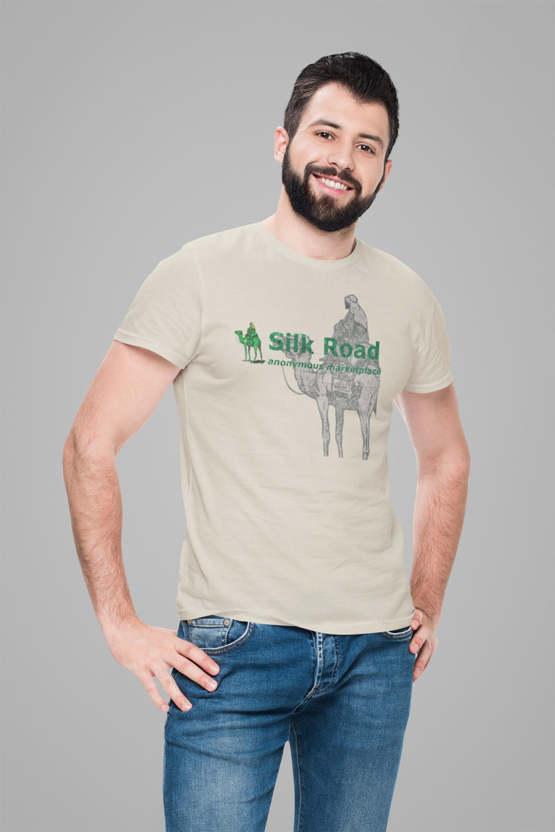 Load image into Gallery viewer, Silk Road Anonymous Marketplace Nostalgic Logo T-shirt