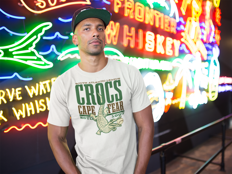 Load image into Gallery viewer, Cape Fear Crocs Est 1997 North Carolina Baseball Team T-shirt