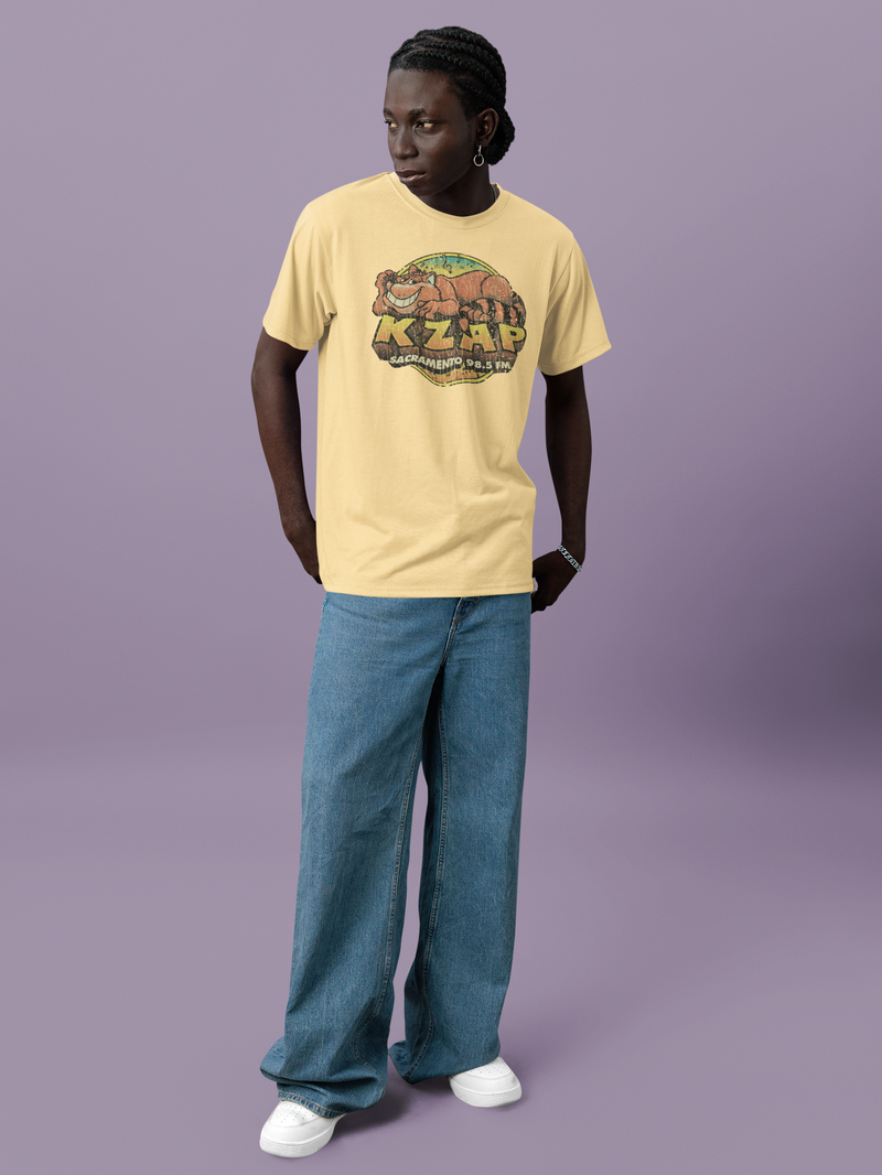 Load image into Gallery viewer, KZAP Sacramento 98.5 FM California Radio Station T-shirt