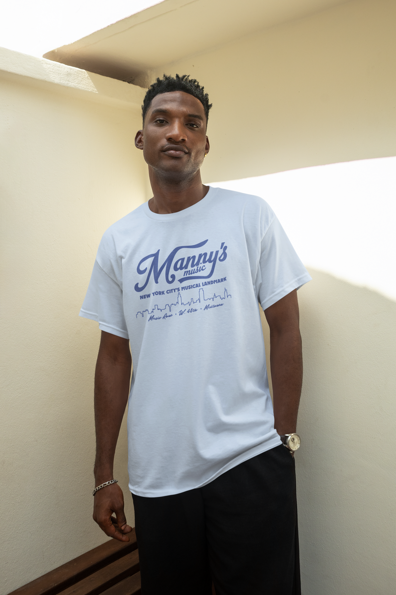 Load image into Gallery viewer, Mannys Music Store New York City Retro Nostalgic T-shirt