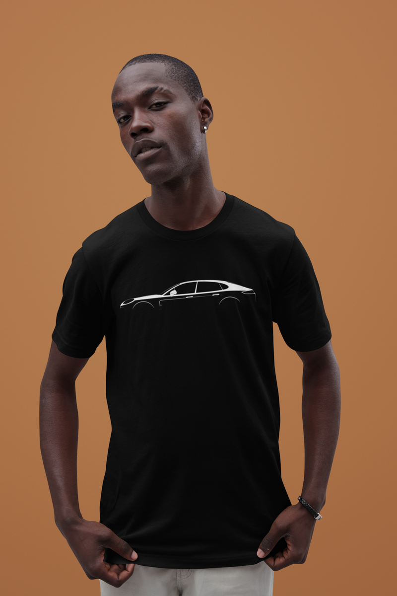 Load image into Gallery viewer, Porsche Panamera Turbo S 971 Silhouette Car T-shirt