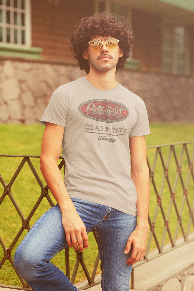 Load image into Gallery viewer, Peterbilt Class Pays 1939 Trucking Nostalgic T-shirt