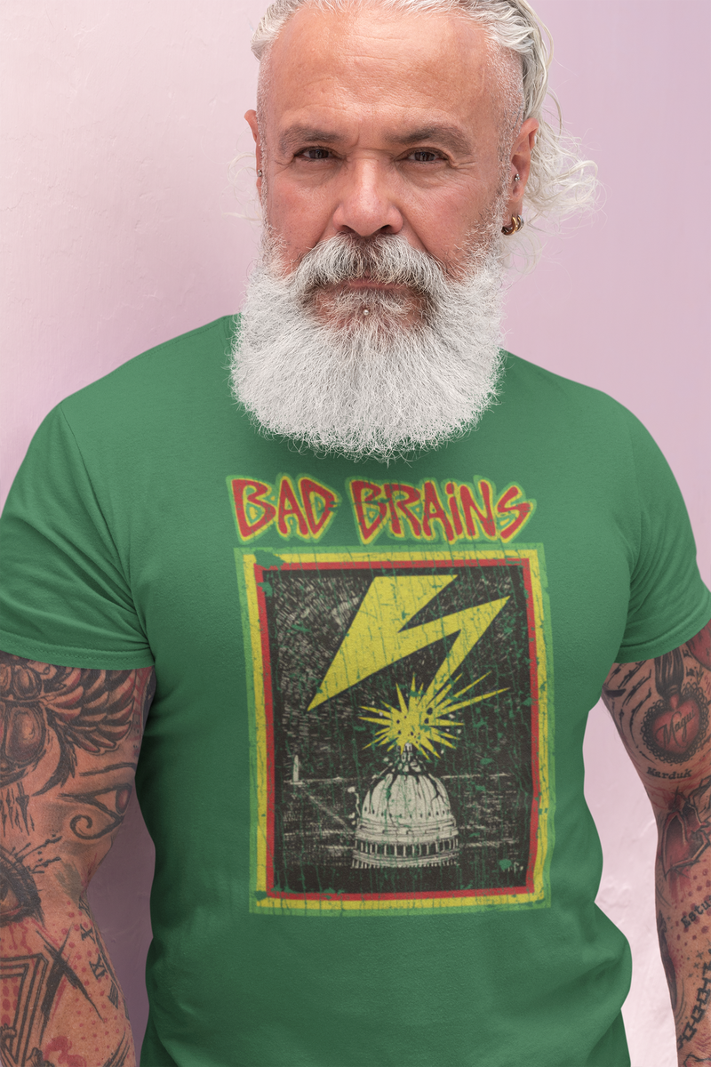 Load image into Gallery viewer, The Yellow Tape 1982 Bad Brains Punk Rock Band T-shirt