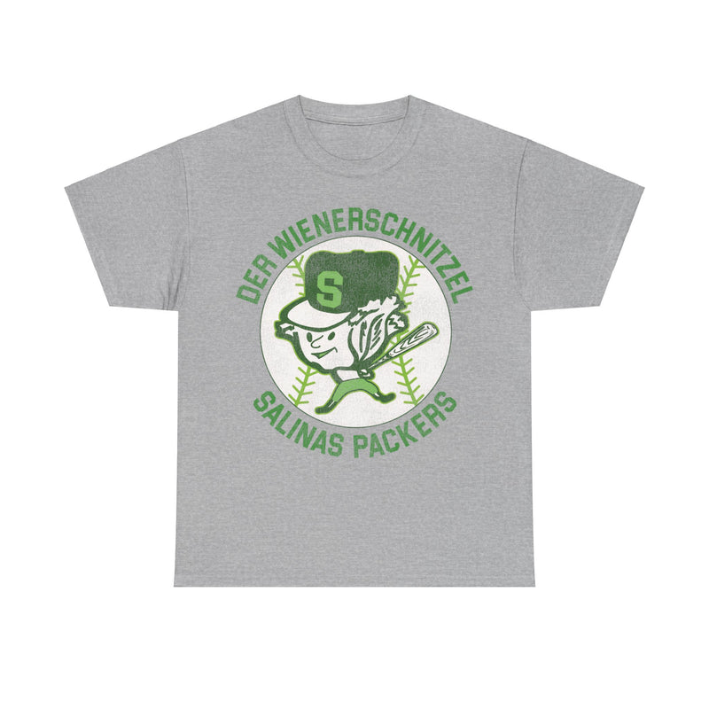 Load image into Gallery viewer, Der Wienerschnitzel Salinas Packers Nostalgic Retro Baseball Team T-shirt
