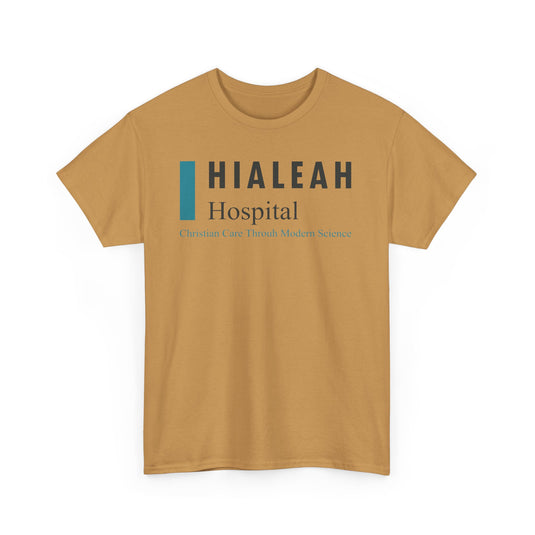 Hialeah Hospital Defunct Logo Christian Care Through Modern Science T-Shirt Medical Tee