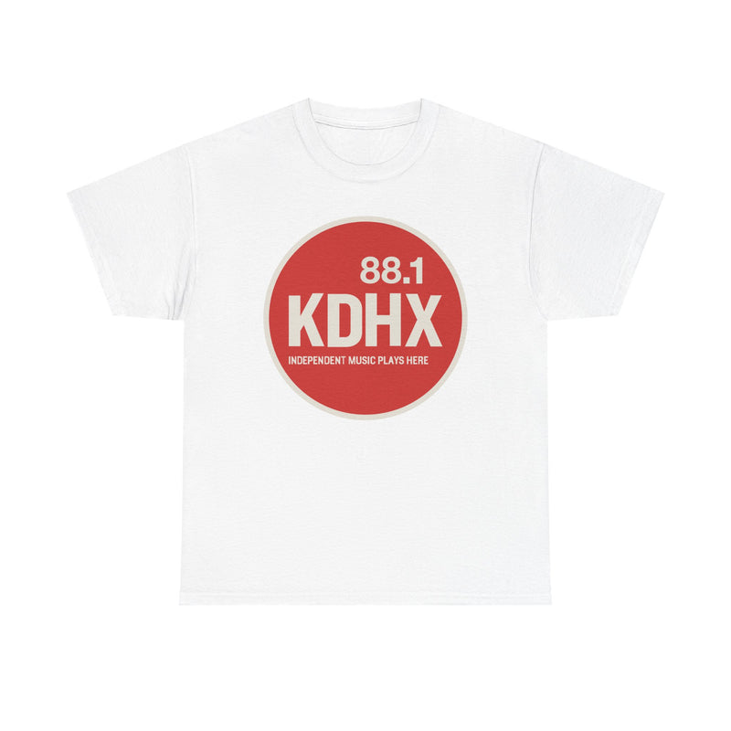 Load image into Gallery viewer, KDHX 88.1 FM T-Shirt - Radio Broadcasting Industry Station Logo Tee
