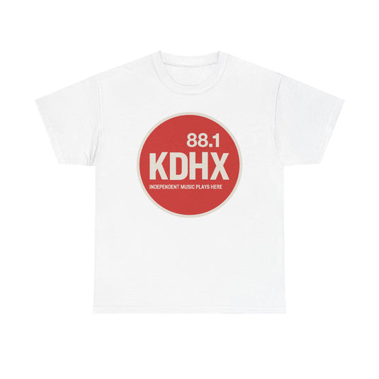 KDHX 88.1 FM T-Shirt - Radio Broadcasting Industry Station Logo Tee