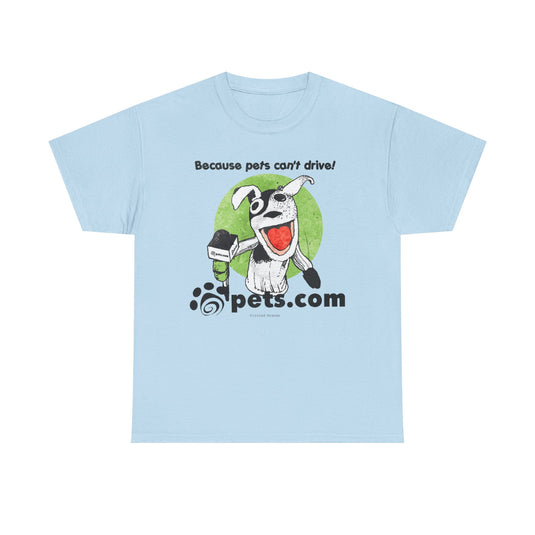 Pets.com Online Store Nostalgic Retro Logo T-shirt