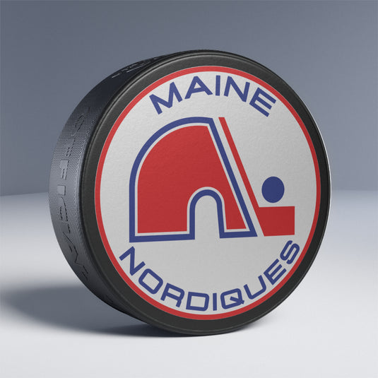 Maine Nordiques North American League 1973-1977 Hockey Puck