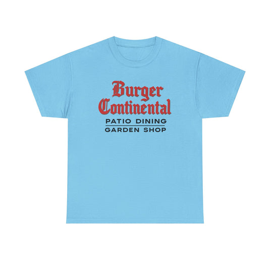 Burger Continental T-Shirt - Casual Dining Industry Defunct Logo Tee