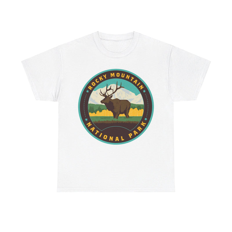 Load image into Gallery viewer, Rocky Mountain National Park Colorado Round Logo T-shirt
