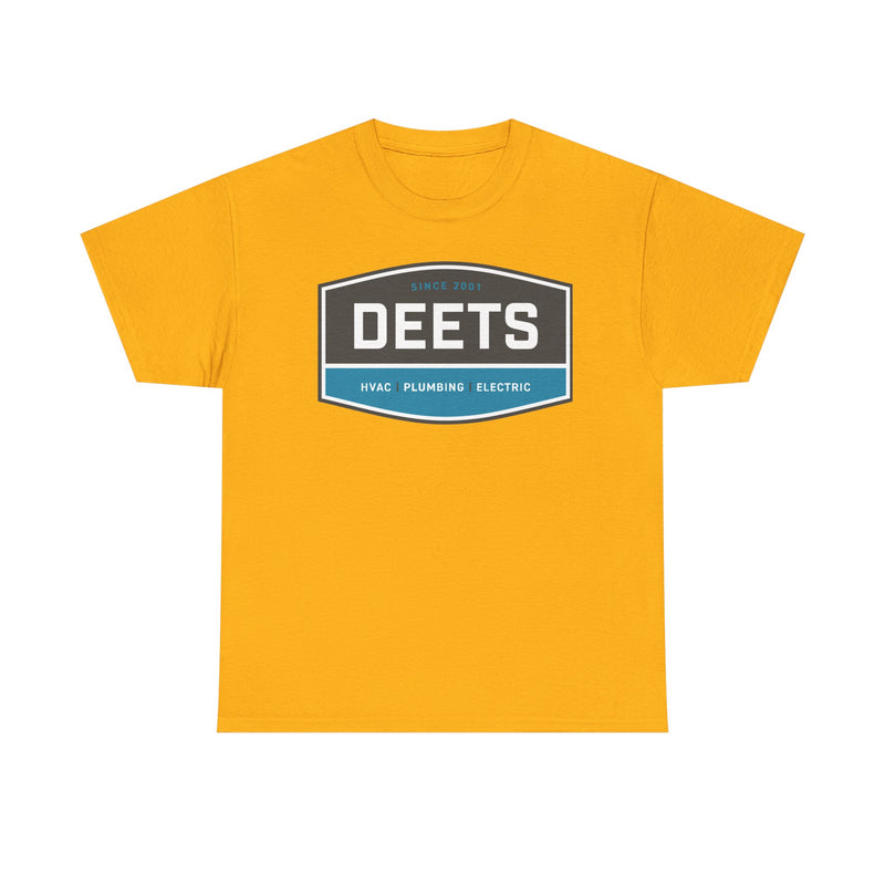 Load image into Gallery viewer, Deets Mechanical T-Shirt - HVAC Plumbing Electric Industry Logo Tee
