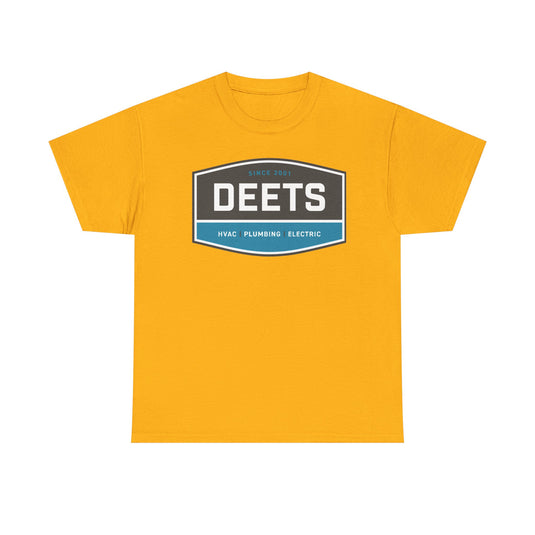 Deets Mechanical T-Shirt - HVAC Plumbing Electric Industry Logo Tee