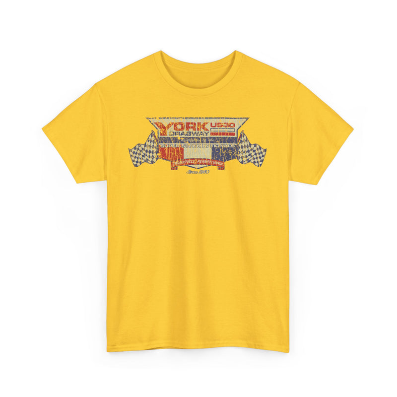 Load image into Gallery viewer, York US30 Dragway 1960 Thomasville Pennsylvania Drag Racing Track T-shirt
