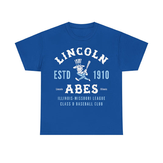 Lincoln Abes Est 1910 Illinois Baseball T-shirt