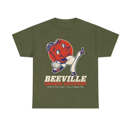 Beeville Orange Growers Nostalgic Retro Baseball T-shirt