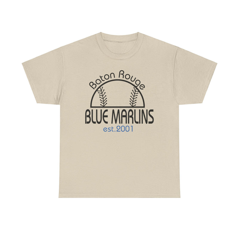 Load image into Gallery viewer, Baton Rouge Blue Marlins Louisiana Nostalgic Baseball 2001 T-shirt
