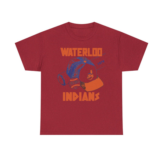 Waterloo Indians Baseball 1977-1988 Iowa T-shirt
