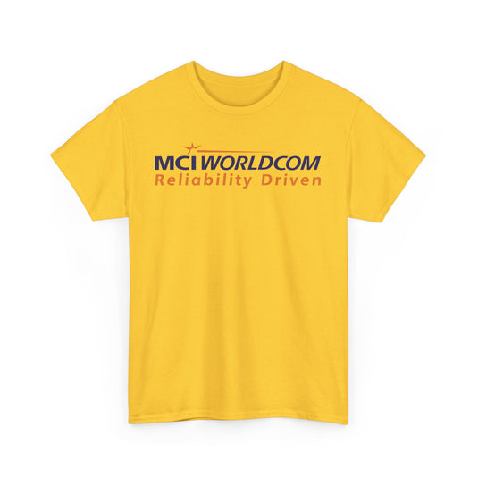 MCI WorldCom Reliability Driven Telecom Company Logo T-Shirt