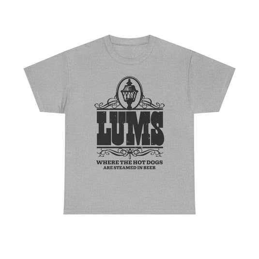 Lums Where Hot Dogs Are Steamed In Beer Vintage Logo T-Shirt