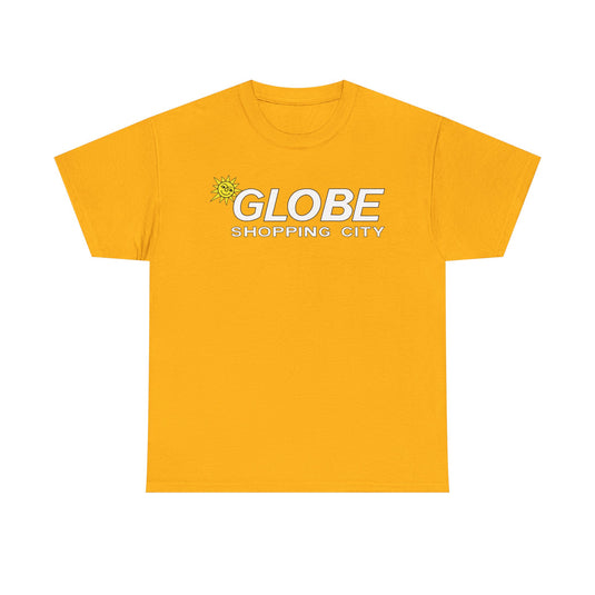Globe Shopping City Sun Logo Vintage Mall Center T-Shirt