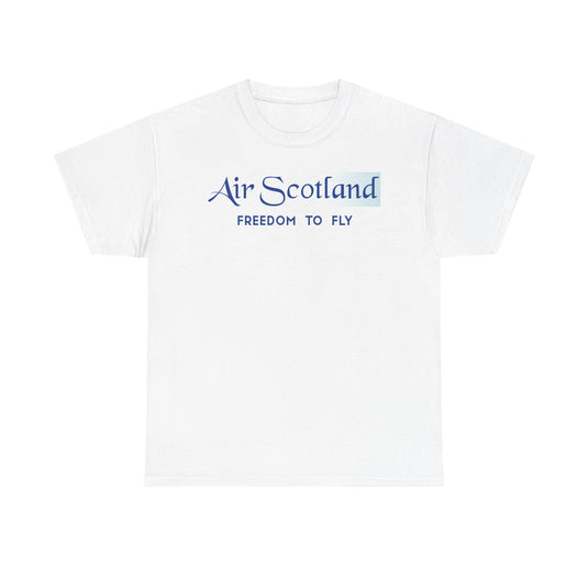 Air Scotland Freedom To Fly Vintage Scottish Airline Logo Aviation T-shirt