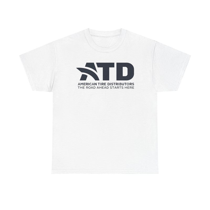Load image into Gallery viewer, ATD American Tire Distributors T-Shirt Defunct Company Road Ahead Starts Here
