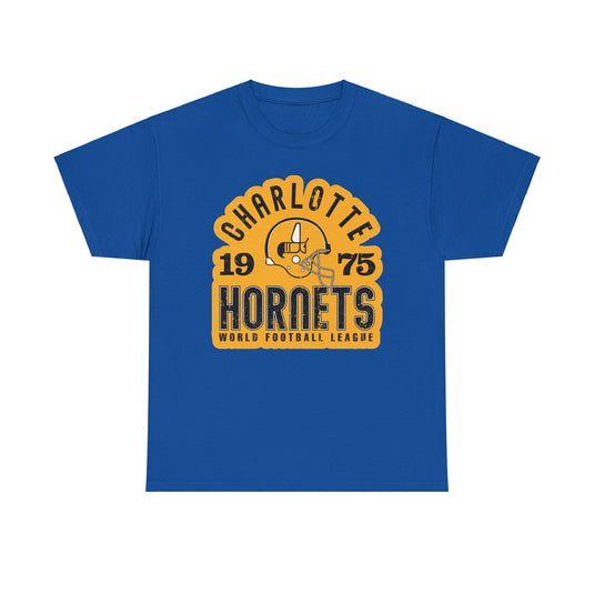 Charlotte Hornets North Carolina World Football League '74-75 T-shirt