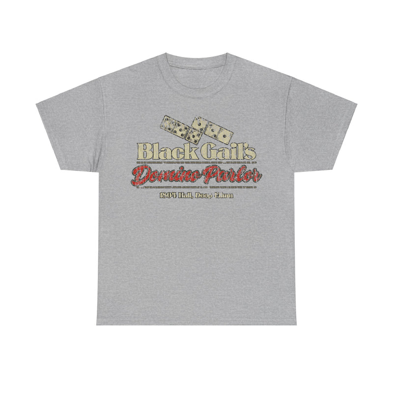 Load image into Gallery viewer, Black Gails Domino Parlor Deep Ellum Texas T-shirt
