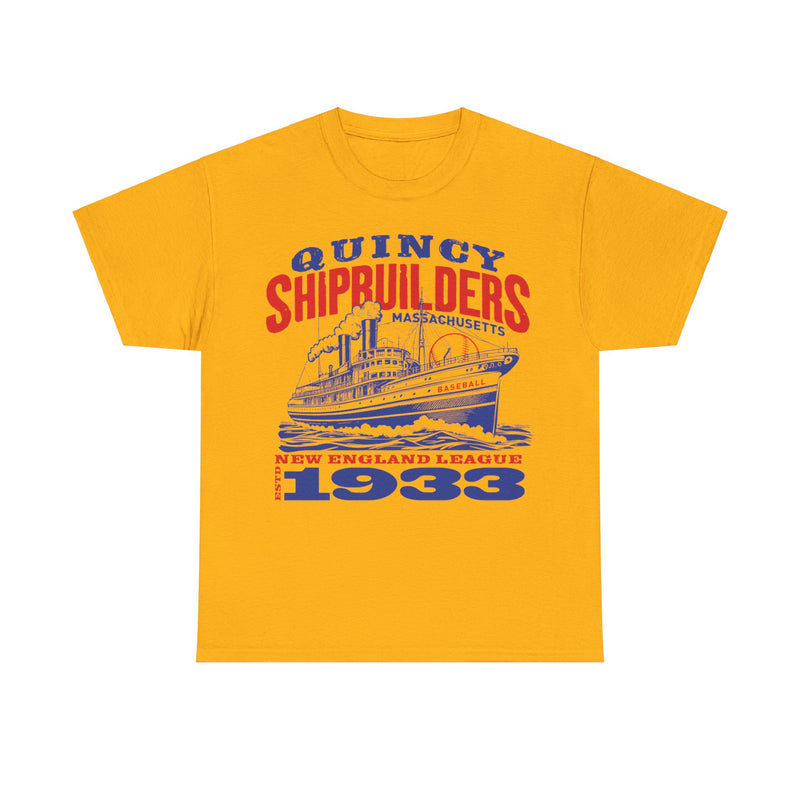 Load image into Gallery viewer, Quincy Shipbuilders Est 1933 Massachusetts Baseball T-shirt
