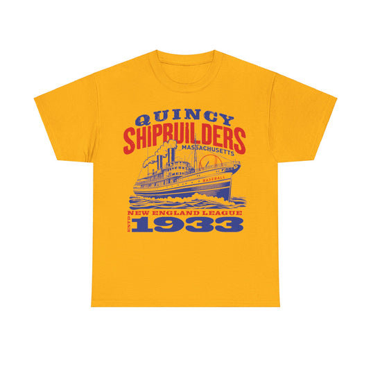 Quincy Shipbuilders Est 1933 Massachusetts Baseball T-shirt