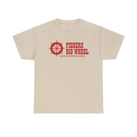 Fishers Big Wheel Discount Department Stores Ship Logo T-Shirt