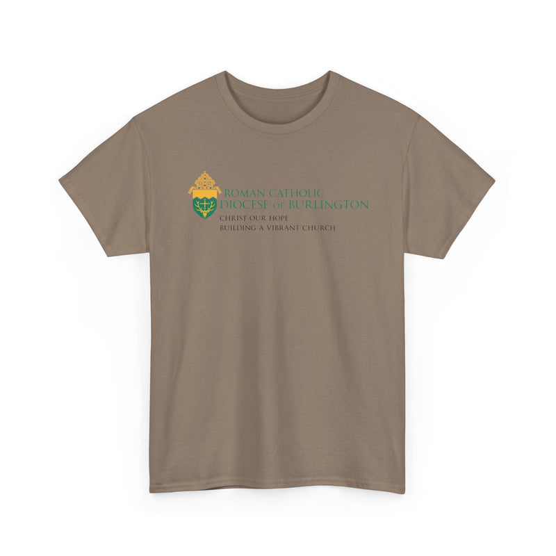 Load image into Gallery viewer, Diocese of Burlington T-Shirt - Catholic Church Logo Tee - Vermont Religious
