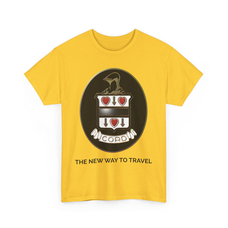 Load image into Gallery viewer, Classic Cord Automobile The New Way to Travel Logo T-shirt
