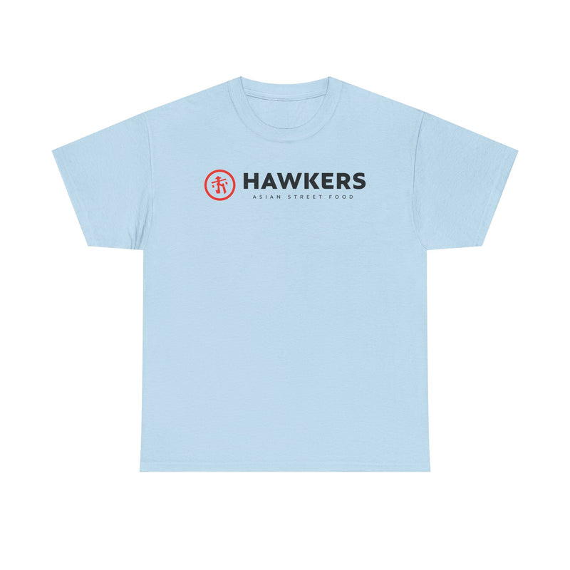 Load image into Gallery viewer, Hawkers Asian Street Food T-Shirt Bankrupt Restaurant Chain Logo Tee
