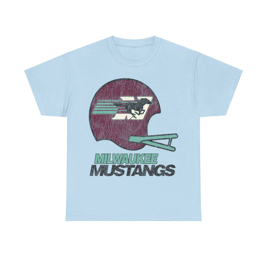 Milwaukee Mustangs Retro Nostalgic Football T-shirt