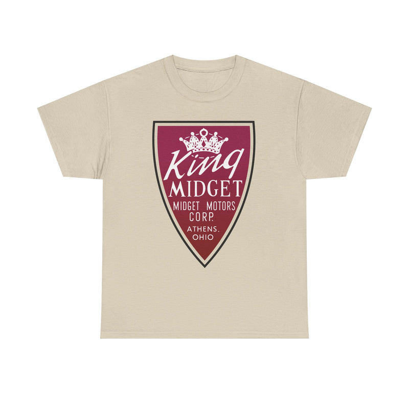 Load image into Gallery viewer, King Midget Motors Corp Athens Ohio Crown Logo Microcar T-shirt
