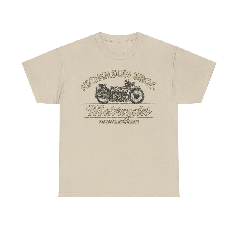 Load image into Gallery viewer, Nicholson Bros Motorcycles 1933 Saskatoon Canada T-shirt
