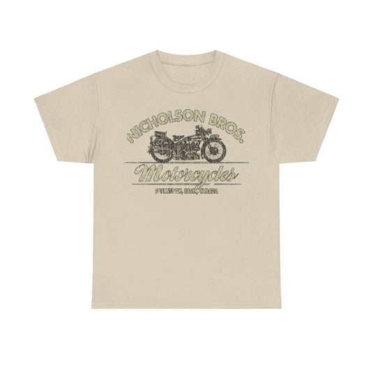 Nicholson Bros Motorcycles 1933 Saskatoon Canada T-shirt