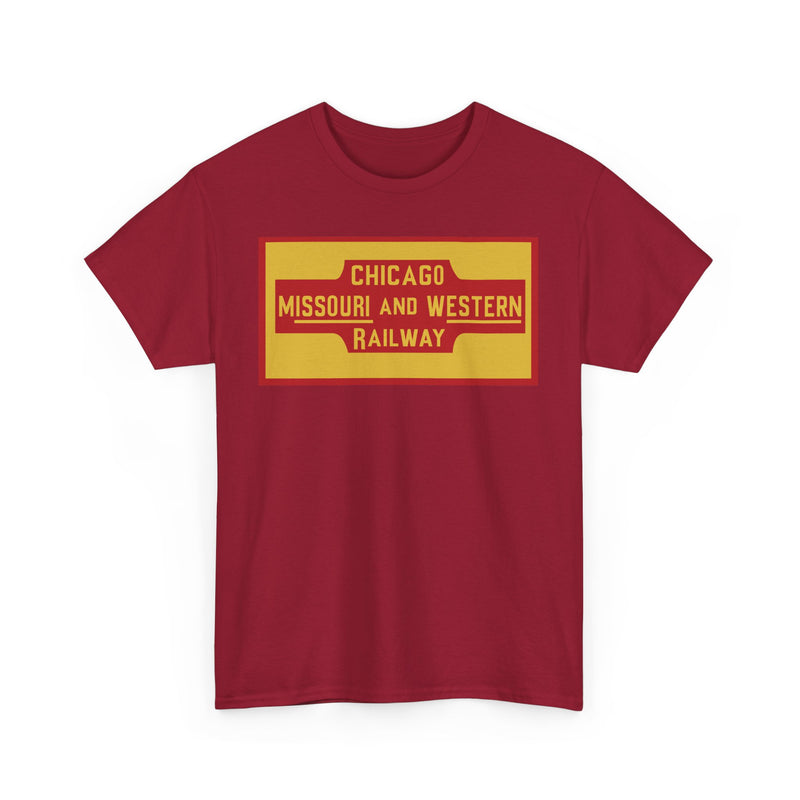 Load image into Gallery viewer, Chicago Missouri Western Railway Vintage Railroad Logo Train T-Shirt
