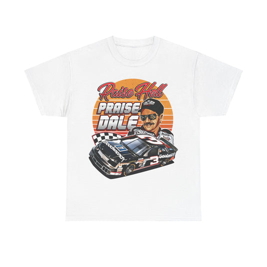 Dale Earnhardt Praise Checkered Flag Racing T-shirt