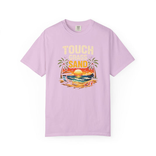Touch Grass Sand Credit Card Points Miles Travel T-shirt