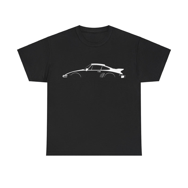 Load image into Gallery viewer, Porsche 911 Turbo Flachbau 930 Silhouette Car T-shirt
