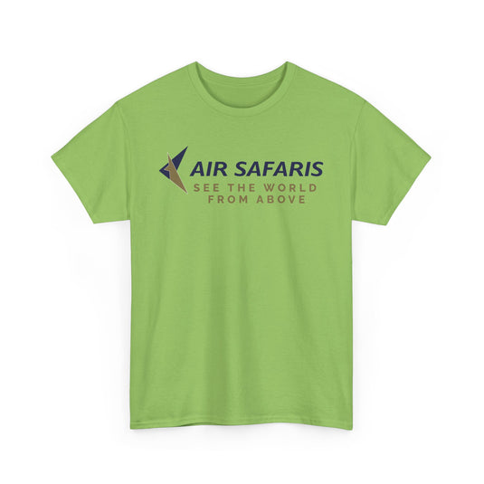 Air Safaris See the World From Above Vintage Airline Logo Aviation T-shirt