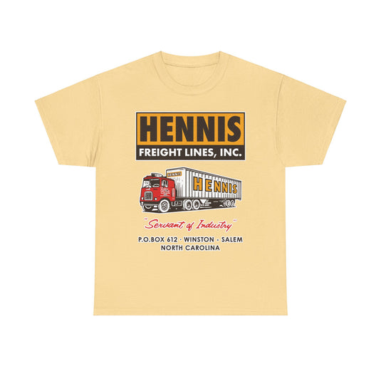 Hennis Freight Lines North Carolina Trucking T-shirt