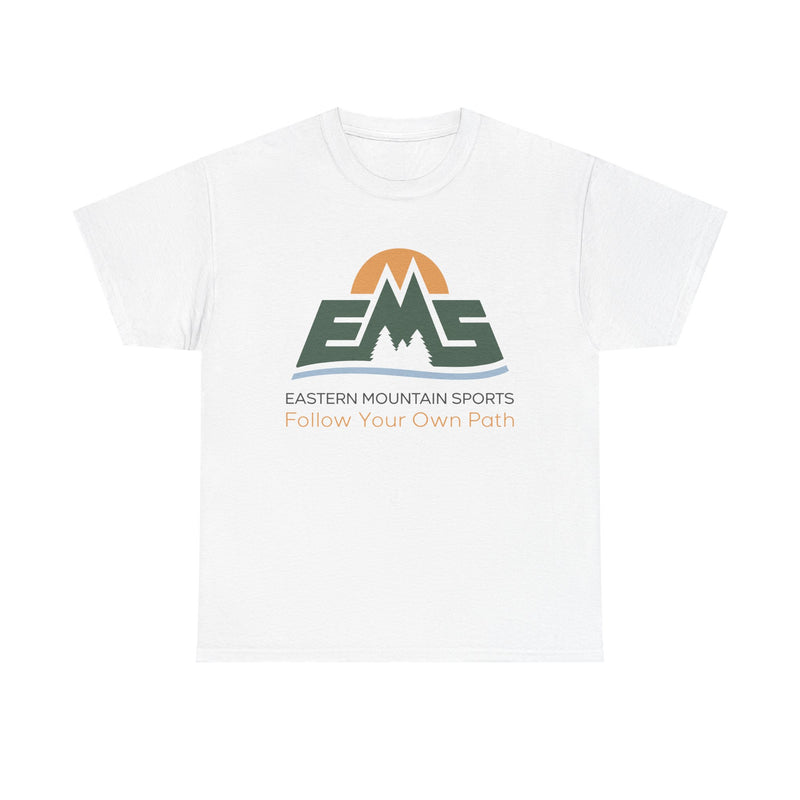 Load image into Gallery viewer, Eastern Mountain Sports T-Shirt Defunct Outdoor Retailer Follow Your Own Path Tee
